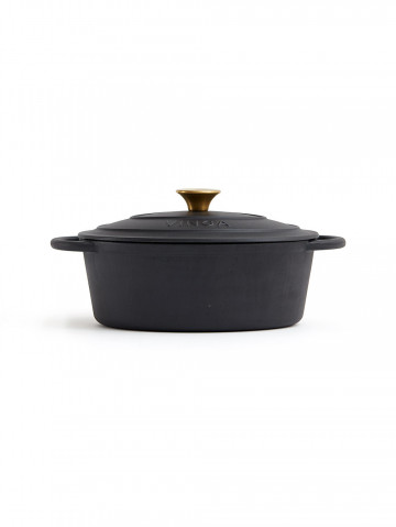 Vinga Monte Cast Iron Oven Black