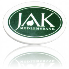 Plastprint Jääkaappimagneetti kova Valkoinen ovaali Plastprint Jääkaappimagneetti kova Valkoinen ovaali