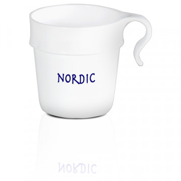 Plastprint Nordic muovimuki Valkoinen